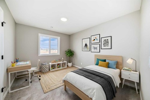 130 Bartlett Row Se, Calgary, AB - Indoor Photo Showing Bedroom
