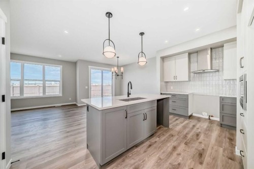 130 Bartlett Row Se, Calgary, AB - Indoor Photo Showing Kitchen With Upgraded Kitchen