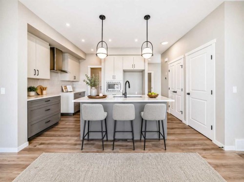 130 Bartlett Row Se, Calgary, AB - Indoor Photo Showing Kitchen With Upgraded Kitchen