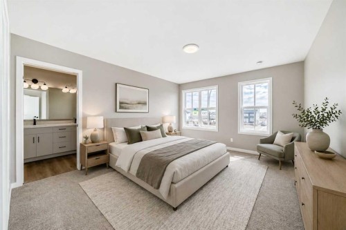 130 Bartlett Row Se, Calgary, AB - Indoor Photo Showing Bedroom