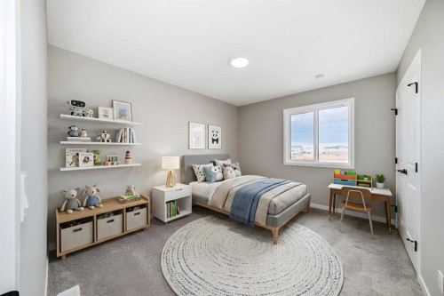 130 Bartlett Row Se, Calgary, AB - Indoor Photo Showing Bedroom