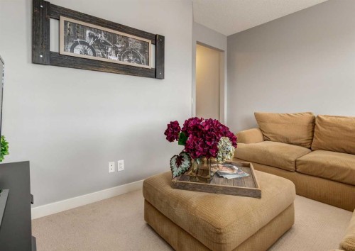 167 New Brighton Close Se, Calgary, AB - Indoor Photo Showing Living Room