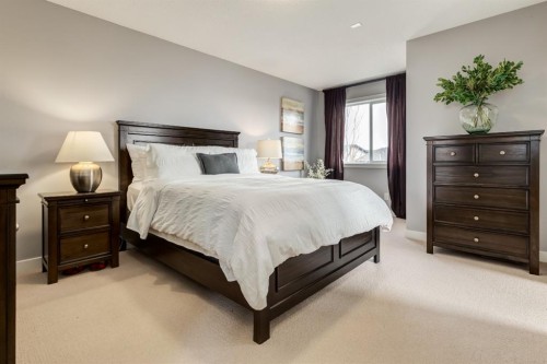167 New Brighton Close Se, Calgary, AB - Indoor Photo Showing Bedroom