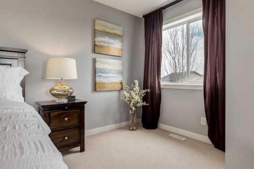 167 New Brighton Close Se, Calgary, AB - Indoor Photo Showing Bedroom