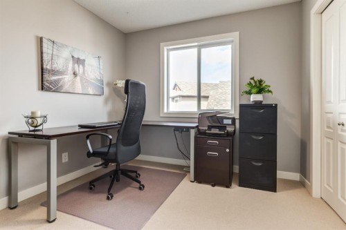 167 New Brighton Close Se, Calgary, AB - Indoor Photo Showing Office