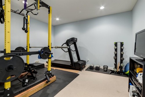 167 New Brighton Close Se, Calgary, AB - Indoor Photo Showing Gym Room