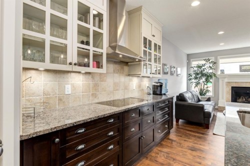 167 New Brighton Close Se, Calgary, AB - Indoor With Fireplace
