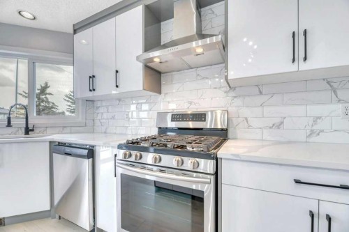 215 Hawktree Circle Nw, Calgary, AB - Indoor Photo Showing Kitchen