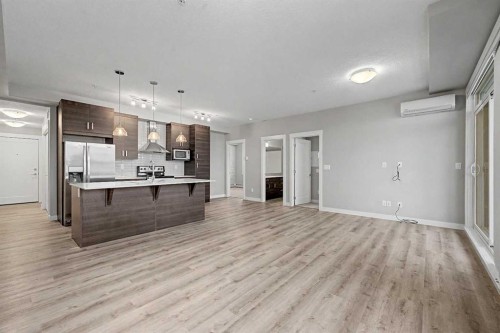 304-10 Walgrove Walk Se, Calgary, AB - Indoor Photo Showing Kitchen With Upgraded Kitchen