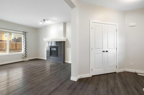 239 Kinniburgh Road, Chestermere, AB - Indoor With Fireplace