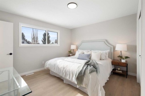 236 Silverview Way Nw, Calgary, AB - Indoor Photo Showing Bedroom