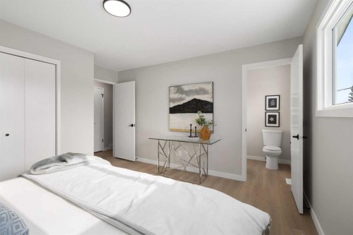 236 Silverview Way Nw, Calgary, AB - Indoor Photo Showing Bedroom