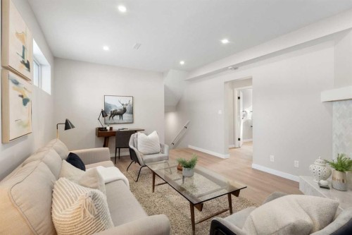 236 Silverview Way Nw, Calgary, AB - Indoor Photo Showing Living Room