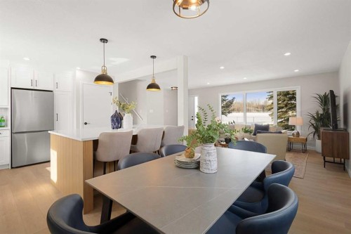 236 Silverview Way Nw, Calgary, AB - Indoor Photo Showing Dining Room