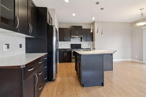 357 Kincora Drive Nw, Calgary, AB - Indoor Photo Showing Kitchen With Double Sink