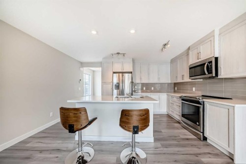 310 Sage Hill Grove Nw, Calgary, AB - Indoor Photo Showing Kitchen With Upgraded Kitchen