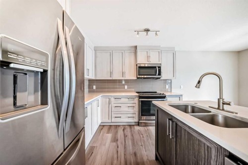 310 Sage Hill Grove Nw, Calgary, AB - Indoor Photo Showing Kitchen With Double Sink With Upgraded Kitchen
