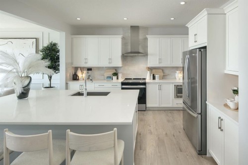 174 Setonstone Green Se, Calgary, AB - Indoor Photo Showing Kitchen With Stainless Steel Kitchen