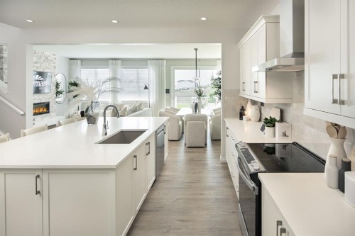 174 Setonstone Green Se, Calgary, AB - Indoor Photo Showing Kitchen With Upgraded Kitchen