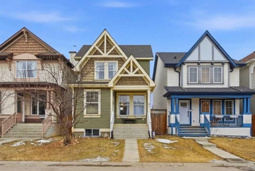 41 New Brighton Green Se, Calgary, AB - Outdoor With Deck Patio Veranda With Facade