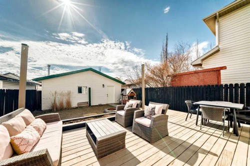 136 Hidden Hills Road Nw, Calgary, AB - Outdoor With Deck Patio Veranda With Exterior