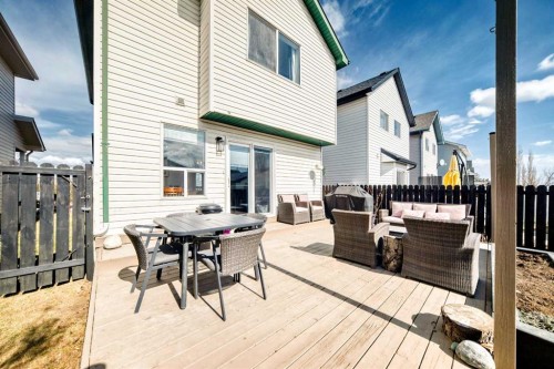 136 Hidden Hills Road Nw, Calgary, AB - Outdoor With Deck Patio Veranda With Exterior