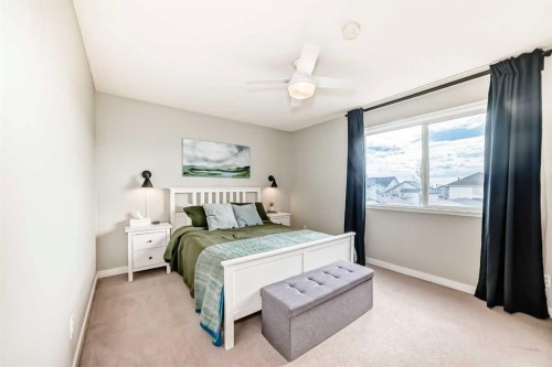 136 Hidden Hills Road Nw, Calgary, AB - Indoor Photo Showing Bedroom