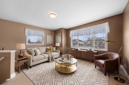 66 Crystalridge Crescent, Okotoks, AB - Indoor Photo Showing Living Room