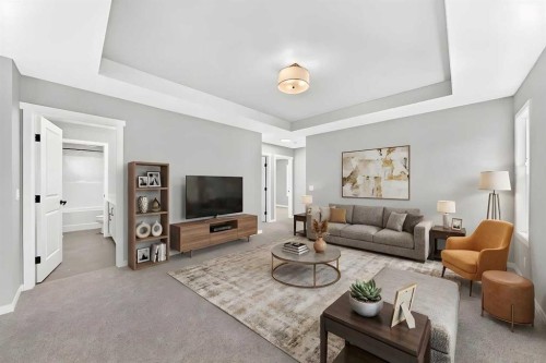 547 Mercado Avenue Se, Calgary, AB - Indoor Photo Showing Living Room