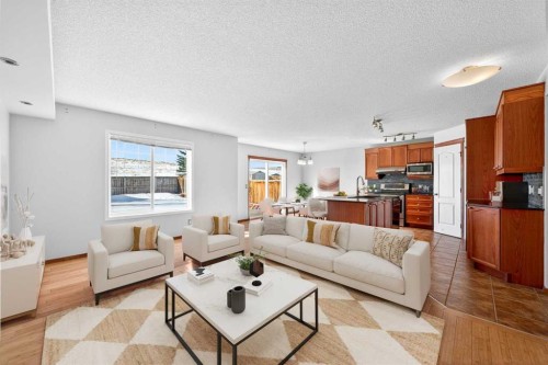 172 Kincora Drive Nw, Calgary, AB - Indoor Photo Showing Living Room
