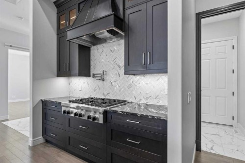 112 Cranbrook View Se, Calgary, AB - Indoor Photo Showing Kitchen With Upgraded Kitchen
