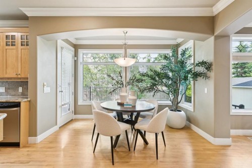 38 Evergreen Common Sw, Calgary, AB - Indoor Photo Showing Dining Room