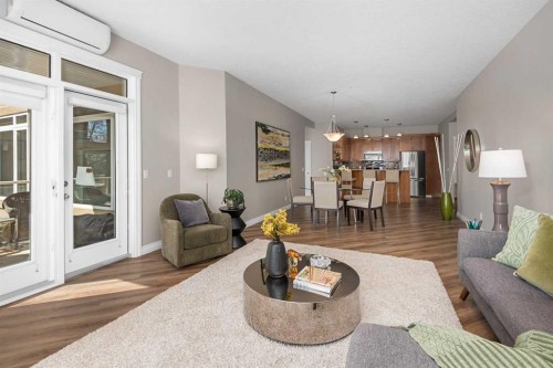 7204-14 Hemlock Crescent Sw, Calgary, AB - Indoor Photo Showing Living Room