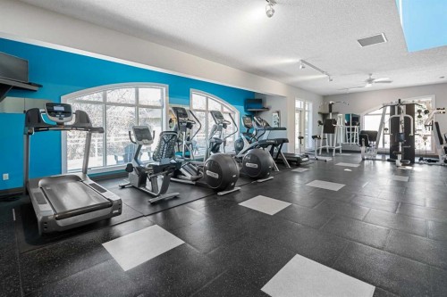 7204-14 Hemlock Crescent Sw, Calgary, AB - Indoor Photo Showing Gym Room