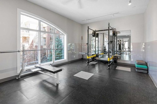 7204-14 Hemlock Crescent Sw, Calgary, AB - Indoor Photo Showing Gym Room