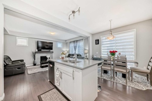 61 Cityscape View Ne, Calgary, AB - Indoor With Fireplace
