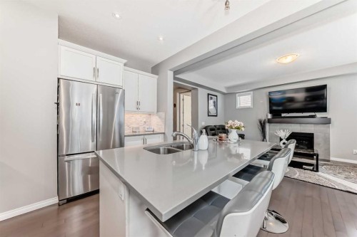 61 Cityscape View Ne, Calgary, AB - Indoor Photo Showing Kitchen With Stainless Steel Kitchen With Double Sink With Upgraded Kitchen