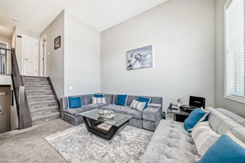 61 Cityscape View Ne, Calgary, AB - Indoor Photo Showing Living Room