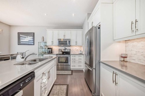 61 Cityscape View Ne, Calgary, AB - Indoor Photo Showing Kitchen With Stainless Steel Kitchen With Double Sink With Upgraded Kitchen