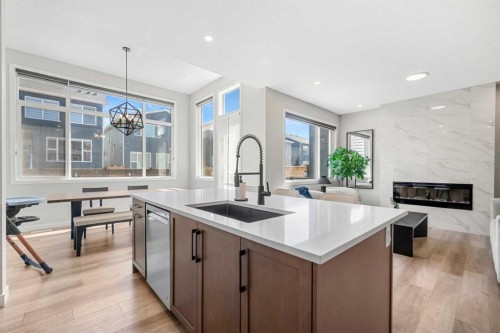 353 Seton Villas Se, Calgary, AB - Indoor Photo Showing Kitchen With Upgraded Kitchen