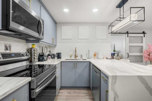 353 Seton Villas Se, Calgary, AB - Indoor Photo Showing Kitchen With Upgraded Kitchen