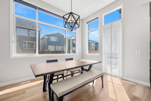 353 Seton Villas Se, Calgary, AB - Indoor Photo Showing Dining Room