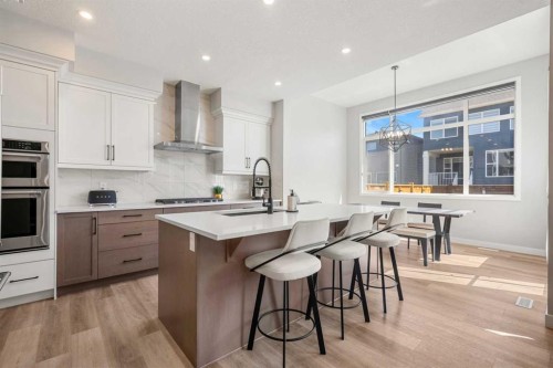 353 Seton Villas Se, Calgary, AB - Indoor Photo Showing Kitchen With Upgraded Kitchen