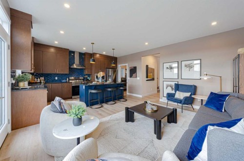 71 Ricardo Ranch Avenue Se, Calgary, AB - Indoor Photo Showing Living Room