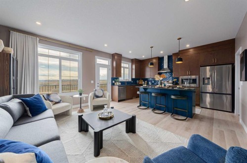 71 Ricardo Ranch Avenue Se, Calgary, AB - Indoor Photo Showing Living Room