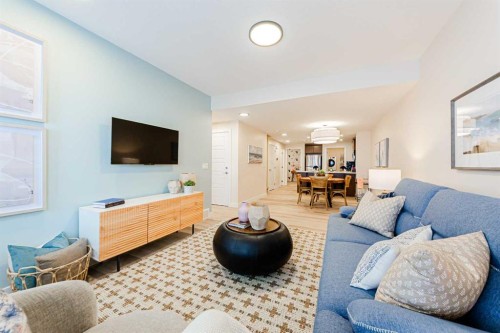 71 Ricardo Ranch Avenue Se, Calgary, AB - Indoor Photo Showing Living Room