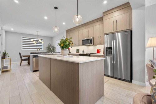 1053 West Lakeview, Chestermere, AB - Indoor Photo Showing Kitchen With Upgraded Kitchen