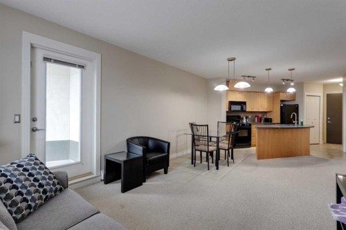 403-3101 34 Avenue Nw, Calgary, AB - Indoor Photo Showing Living Room