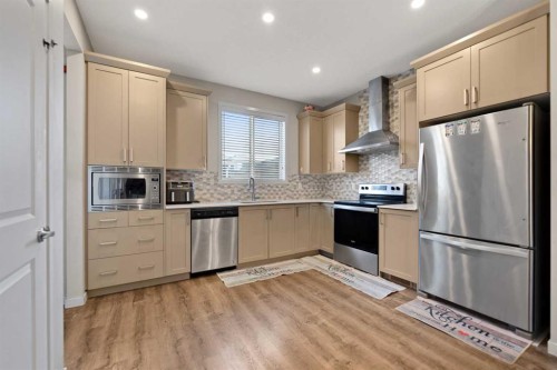 286 Cornerstone Crescent Ne, Calgary, AB - Indoor Photo Showing Kitchen With Stainless Steel Kitchen
