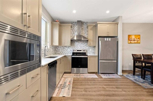 286 Cornerstone Crescent Ne, Calgary, AB - Indoor Photo Showing Kitchen With Stainless Steel Kitchen With Upgraded Kitchen